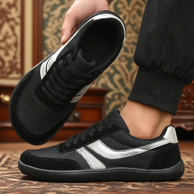 Men's Minimalist Breathable Trail Walking Shoes - Comfortable Lightweight Slip-On Sneakers