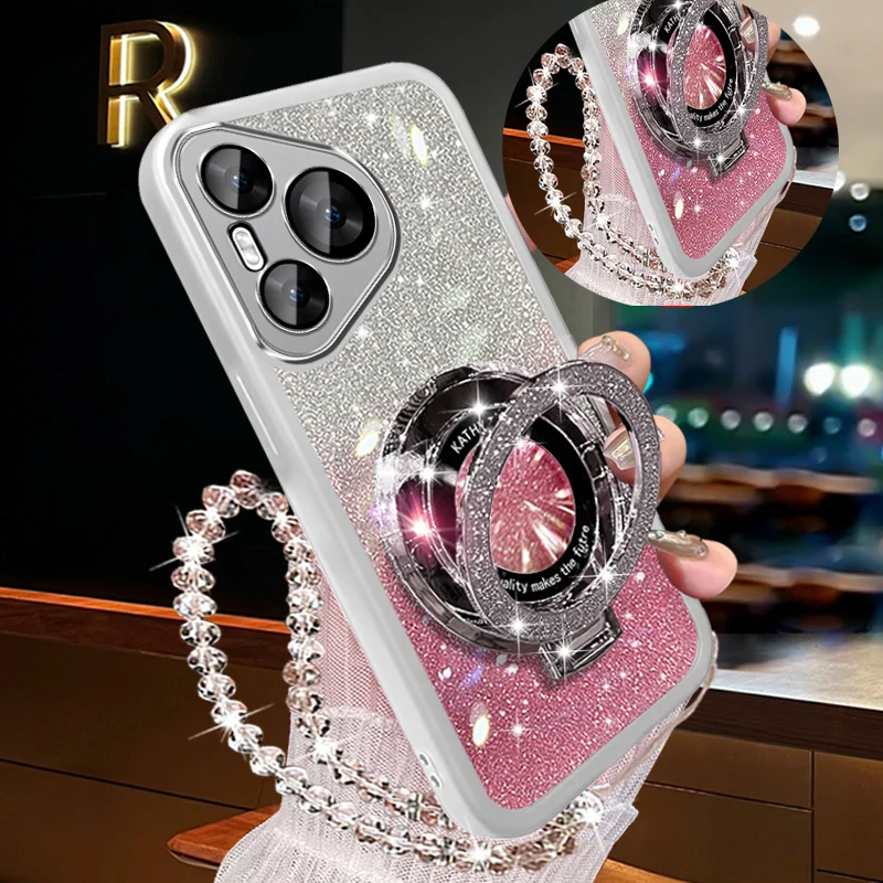 Glitter Crystal Bracelet Phone Holder Case