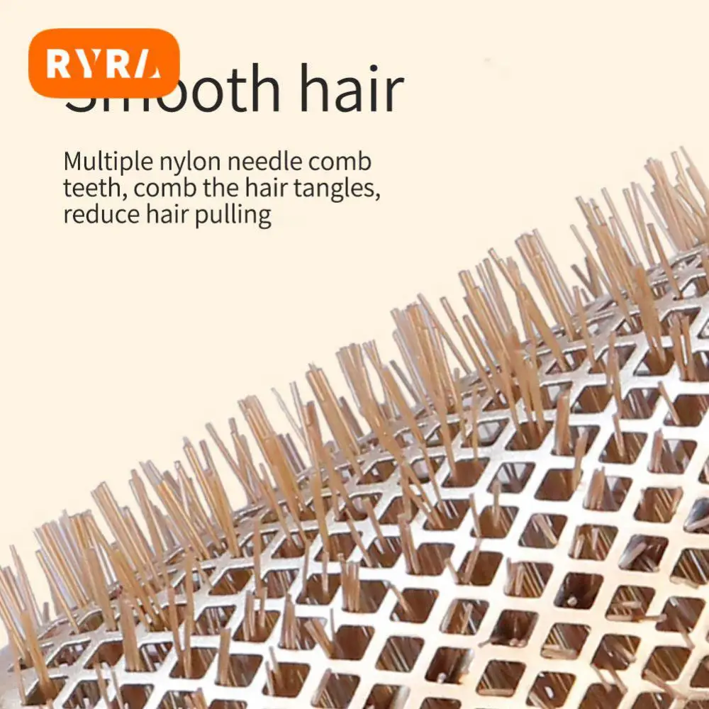 

Антистатический Стайлинг волос Профессиональный салонный Круглый стильный отлично подходит для укладки универсальная расческа для волос простой в использовании эргономичный дизайн