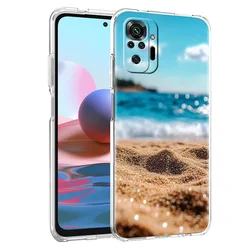 Seaside Wave Beach Pattern Soft TPU Phone Case for Redmi Note 12Pro 5G (B1)