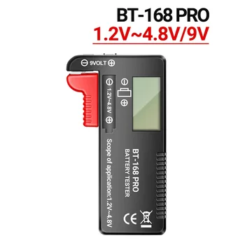 BT-168 PRO Tester di capacità della batteria digitale Test di potenza digitale LCD Batterie AA/AAA/C/D/9V/1.5V Tester volt universale