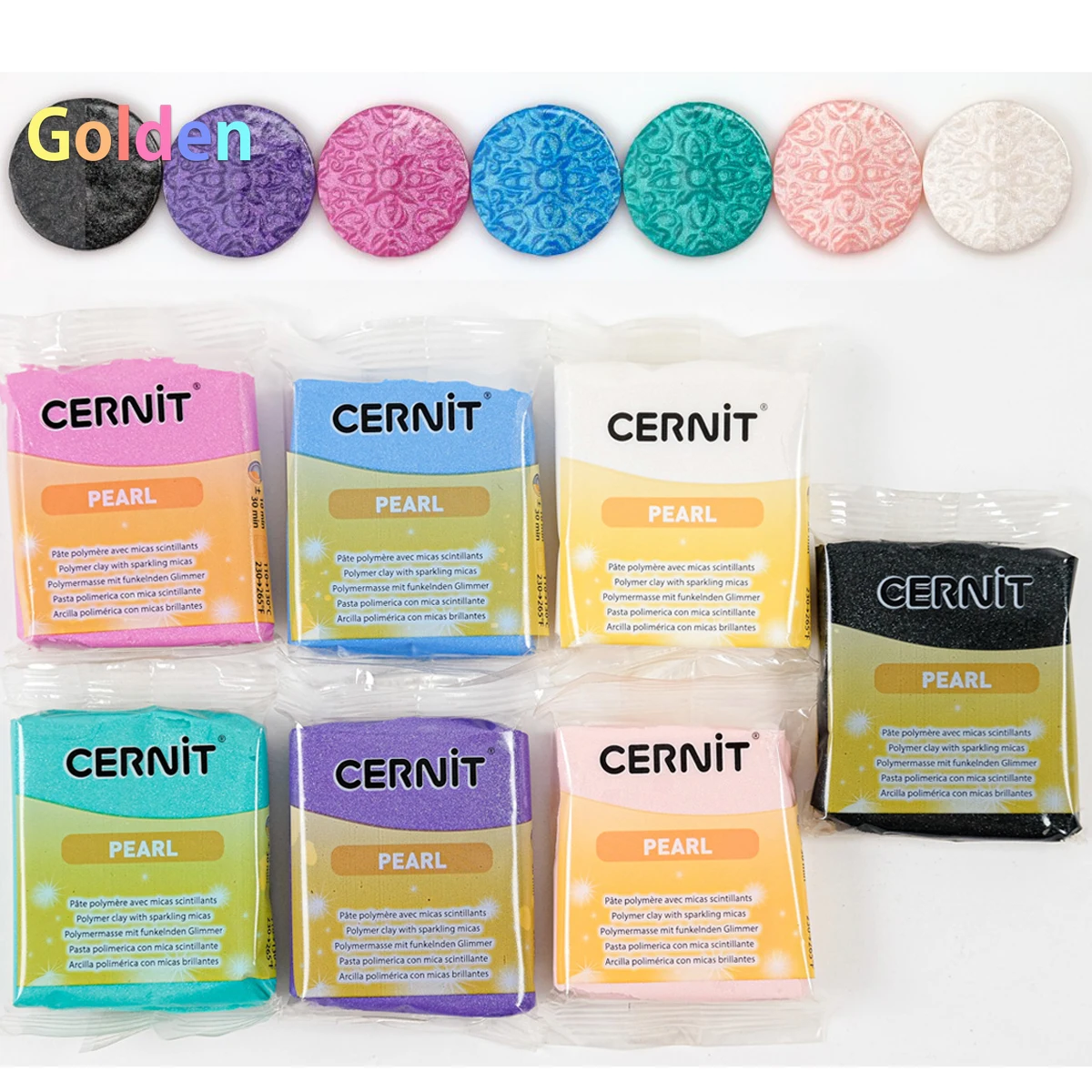 Cernit Pearl Polymer Clay, 56g. Oven hardening Polymer Clay, Does Not