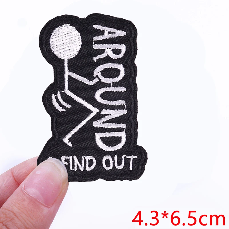 Embroidered Personality Slogan Iron-On Patch