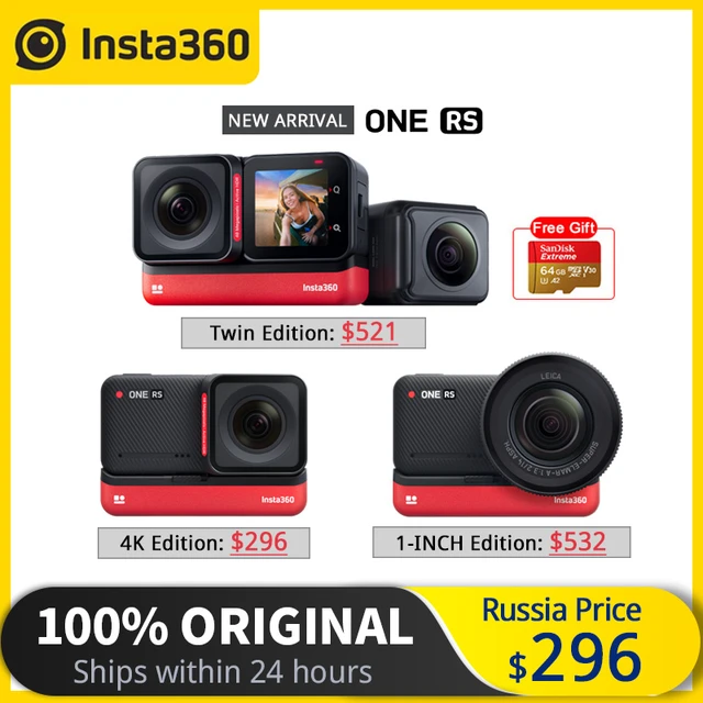 Insta360 One Rs Twin Edition  Insta360 One Rs 4k Edition - Sports & Action  Video Cameras - Aliexpress