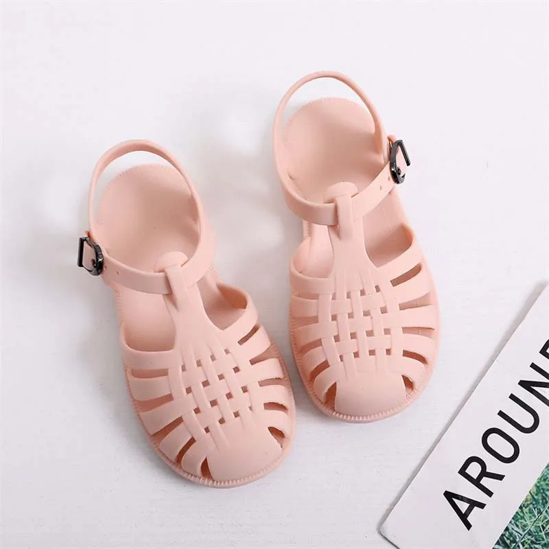 Summer Children Sandals Baby Girls Boy Toddler Soft Breathable Hollow Out Roman Shoes Kids Shoes 2022 Beach Children Slippers children's sandals near me