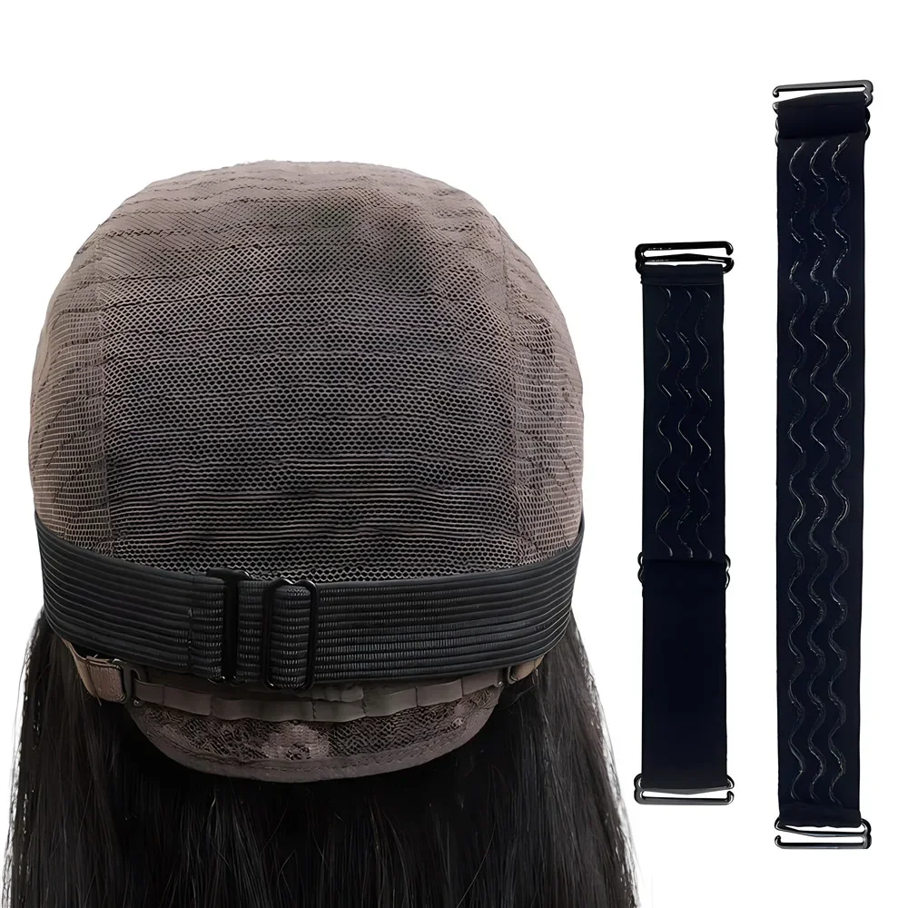 

1-2pcs 30mm Black Adjustable Elastic Band For Wigs Length 30Cm Width 2.5Cm Adjustable Wig Straps For Making Wig Glueless