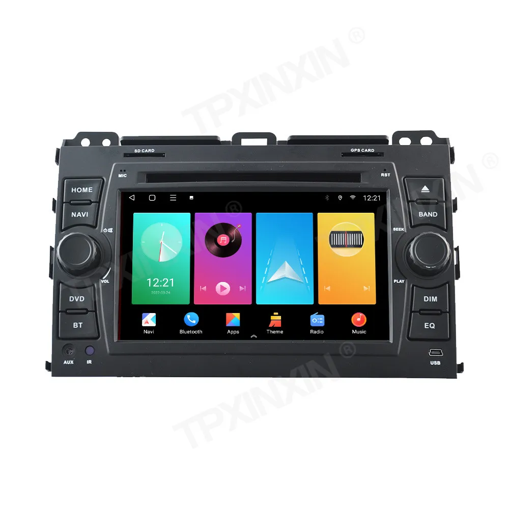 

8+128G DSP Carplay Android 12 Auto For Toyota Prado 2009 Car Stereo Multimedia Player GPS Navigation Audio Radio DVD 2 Din