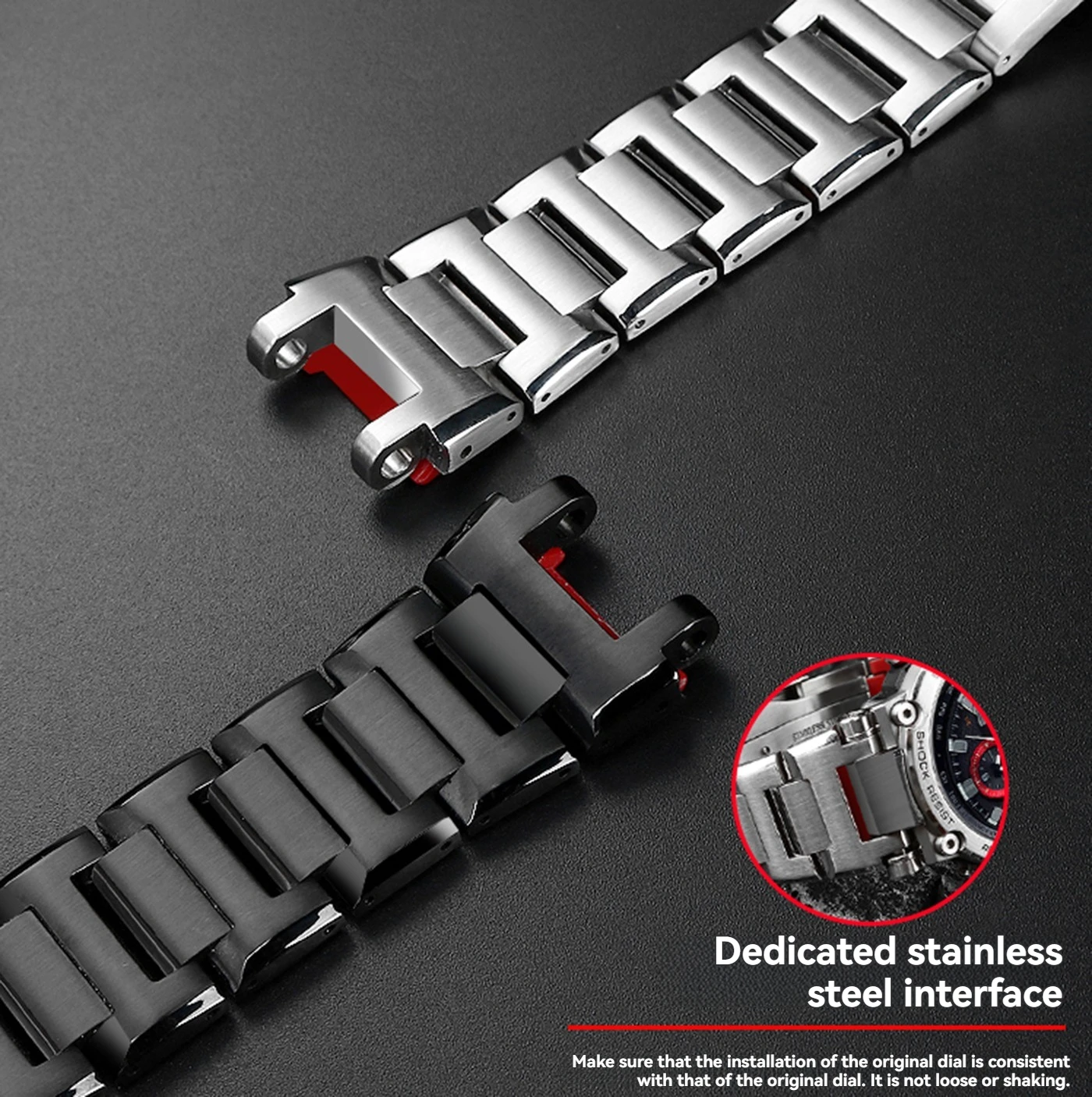 Enhanced Silicone Rubber & Metal Bracelet
