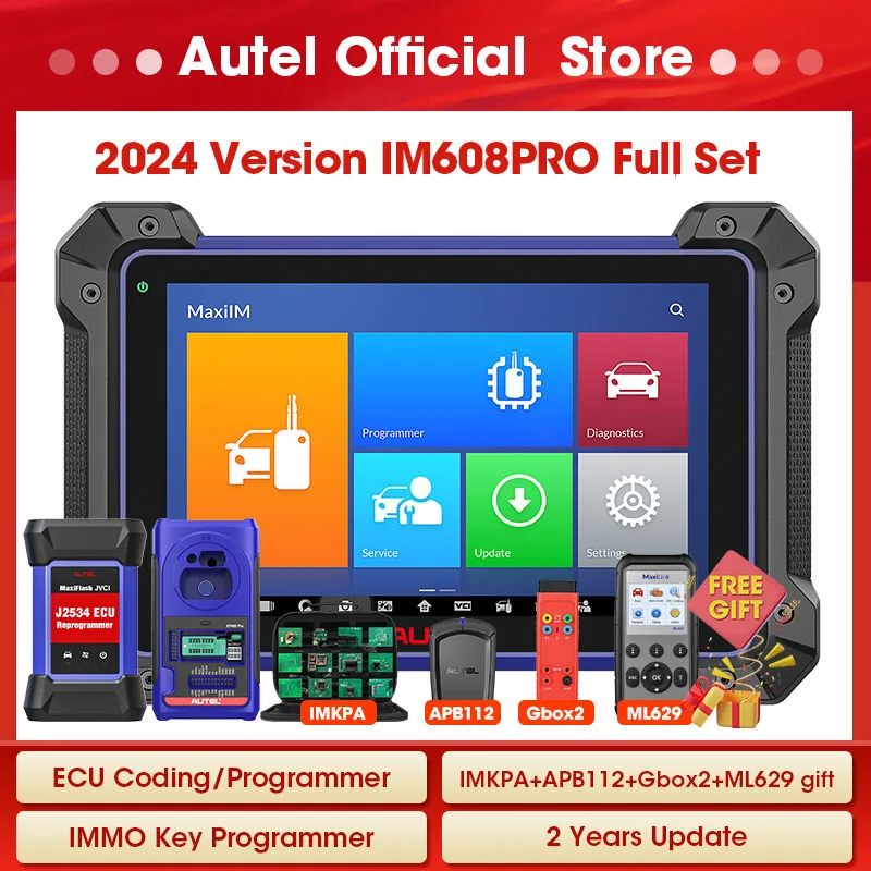 Autel Maxiim Im608Pro Key Programmer Immobilizer Tutti Gli Strumenti Diagnostici Automatici Professionali Per Auto Apb112 Imkpa 2 Anni Di Aggiornament