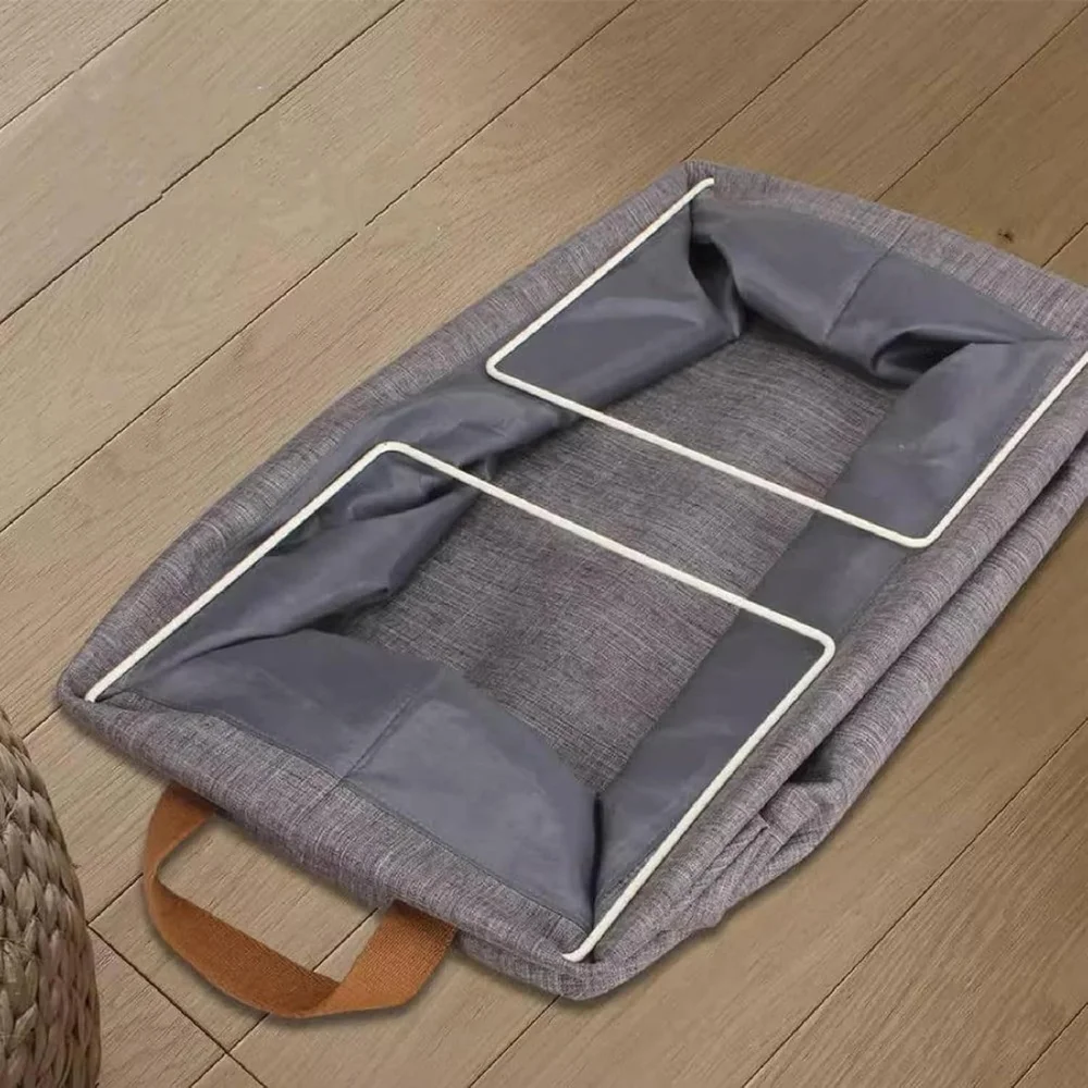 1Ppcs Clothes organizer, foldable household drawer-style clothing wardrobe layered storage box, portable fabric cationic storage 5