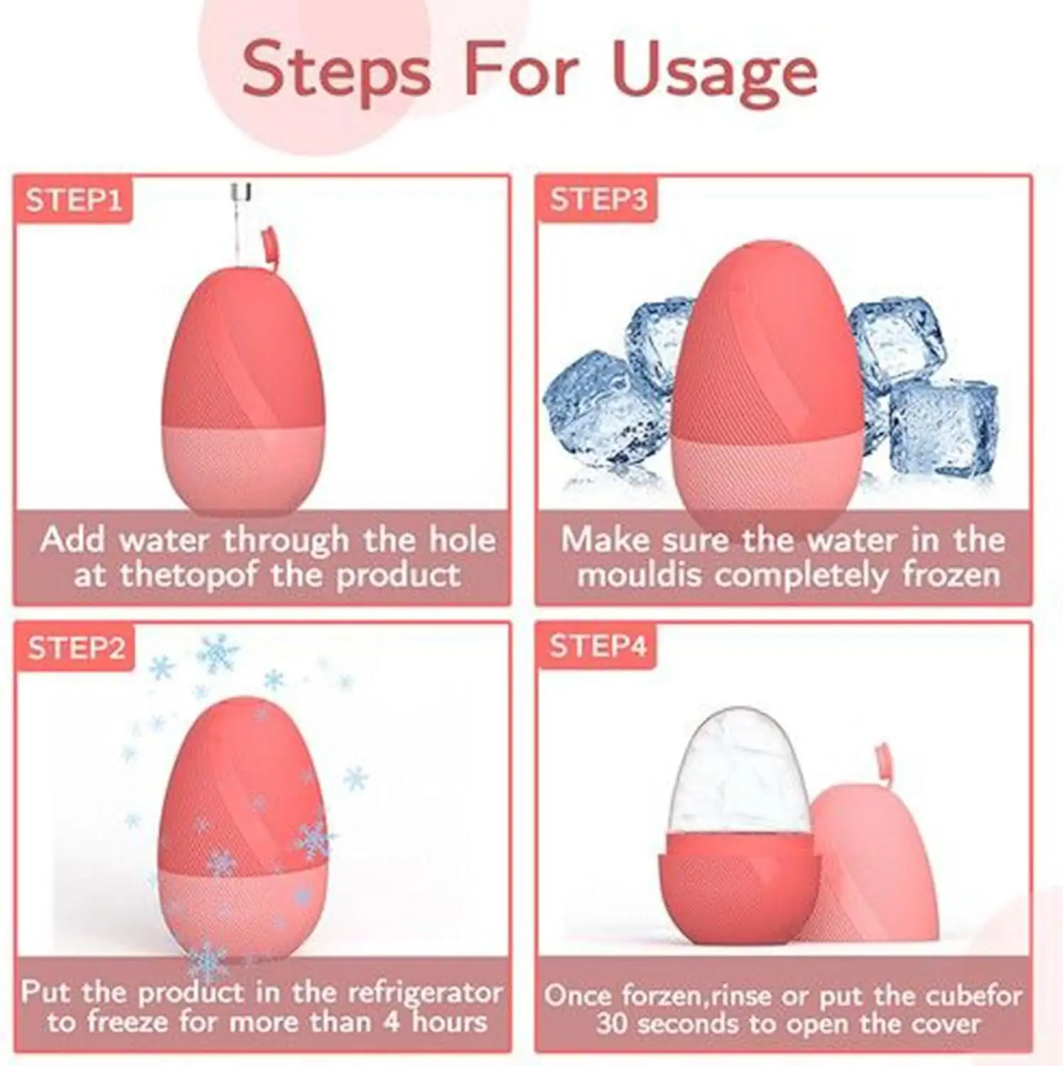 Ice Face Roller  Cold Silicone Ice Face Roller for Glowing Facial for Puffy Eyes for Women Travel Spa Home Post Gym Recovery