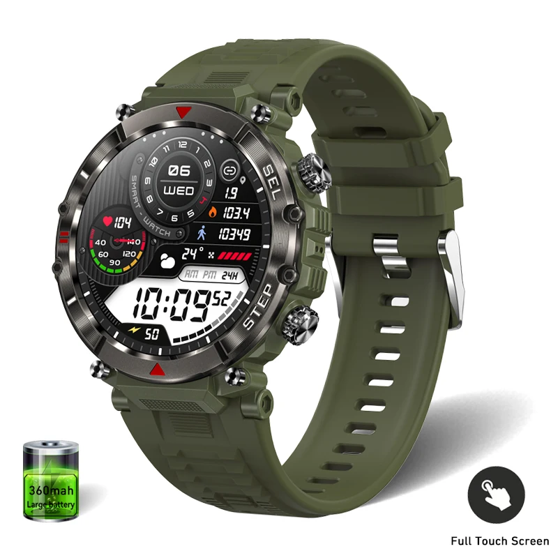 HENLSON Reloj Inteligente Hombre, 1.39 HD 360 * 360 Smartwatch