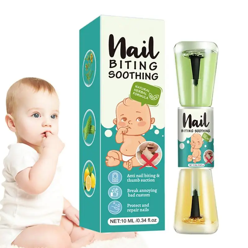 10ml Stop Nail Biting Water, Bitter Nail Water Helps Correct Biting Behavior Non-toxic Stop