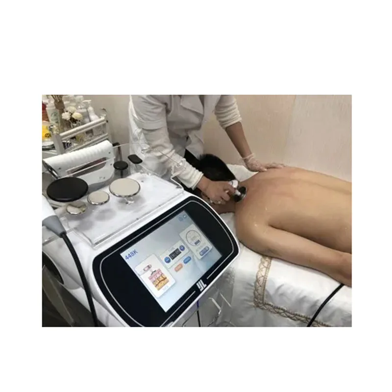 Portable 448KHZ RF Tecar Therapy RET CET Diathermy Body Sliming Machine Pain Relief Skin Tightening INDIBA Deep Care 2023