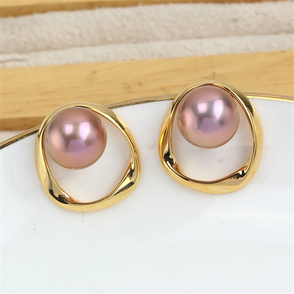 Domestic 14k Gold Injection Gold Glossy Simple 925 Silver Needle Pearl Stud Earrings Empty Support DIY Accessories Temperament construction machinery parts 0445020195 fuel injection pump 0445020195 excavator fuel pump 1 piece online support 30 days