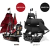 Pirates The Black Pearl And Queen Anne's Revenge Ship Building Block Model Assemble Bricks Toys Kids Gifts Fit MOC 4195 4184 Set 1
