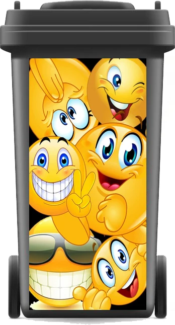 Trash Can Sticker DIY cartoon trash can stickers Decal stickers PVC self-adhesive kitchen accessories Home decor