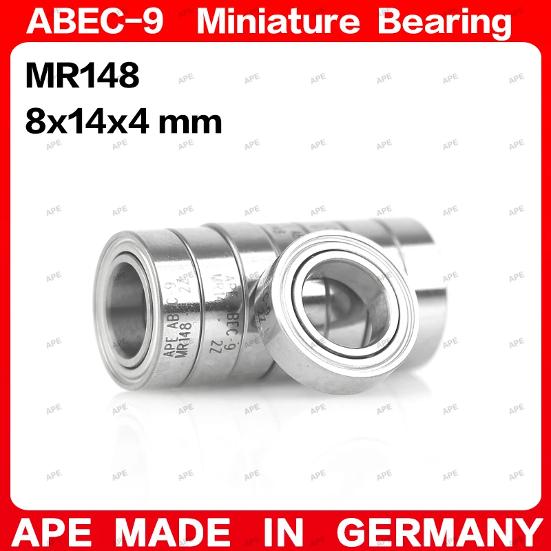 10-50pcs APE ABEC-9 베어링 MR148 MR148ZZ 8x14x4mm L-1480 MR148-2RS L-1480ZZ Z -2Z 2RS 소형 정밀 볼 베어링