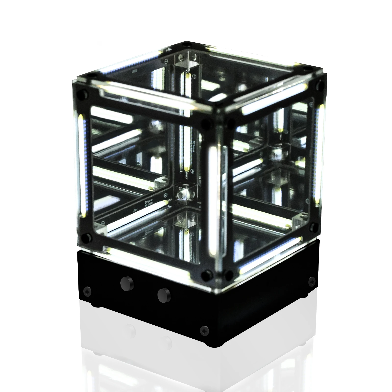 DIY LED Filament Cube Light Soldering Project Brightness Adjustable Mood Light Electronic Kit Cool Desk Decor STEM Learning Gift
