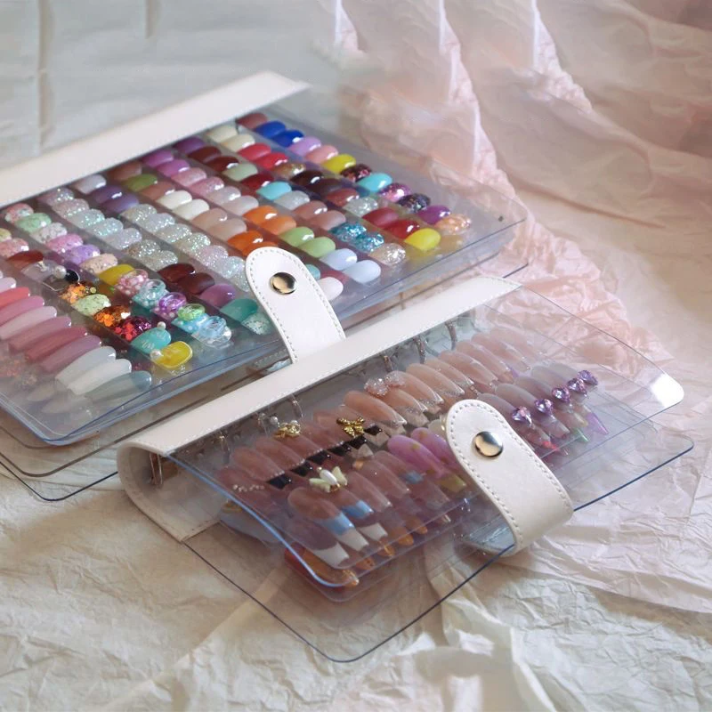 네일 아트 조각 보관 도서 용량 전시 사진 앨범 카드 클립 디스플레이 보드, DIY 간단한 앨범 보관 도서