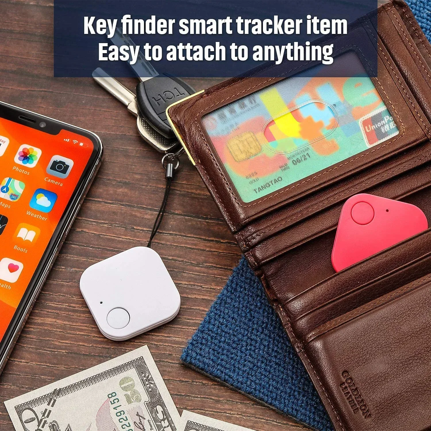 Wireless Mini Anti Lost Keyfinder Wallet Pet Tracker Smart Beeping Remote Locator Keychain Tracer Key Finder Pet Gps Locator