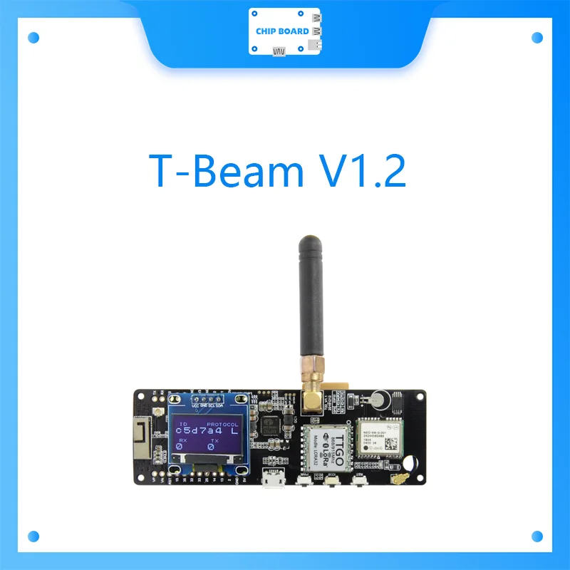 T-Beam V1.2 ESP32 433/868/915/923Mhz WiFi Bluetooth Module ESP32 GPS NEO-6M SMA 18650 Battery Holder With OLED