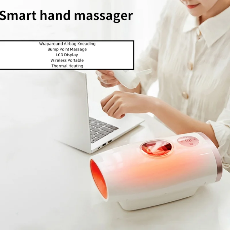 Wireless Hand Massager with Heat and Air Compression