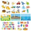 Summer Baby Bath Toys Alphanumeric Letter Animal Puzzle Soft EVA Kids Baby Bathroom Water Toys Baby Toys for 0 12 Months 1 Years 1