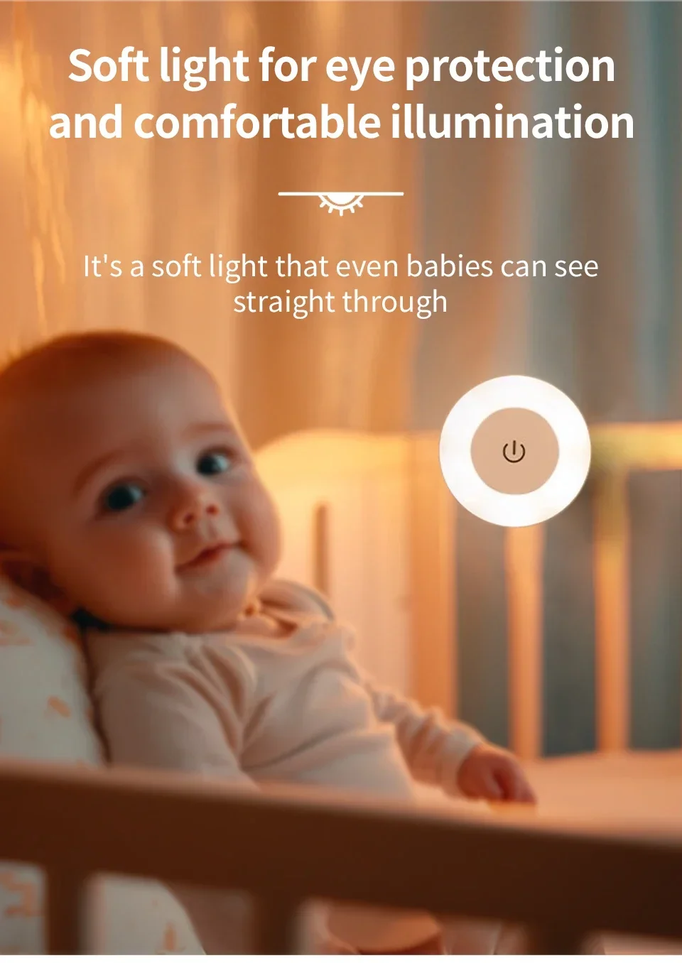 Rechargeable Round LED Wall Lamp