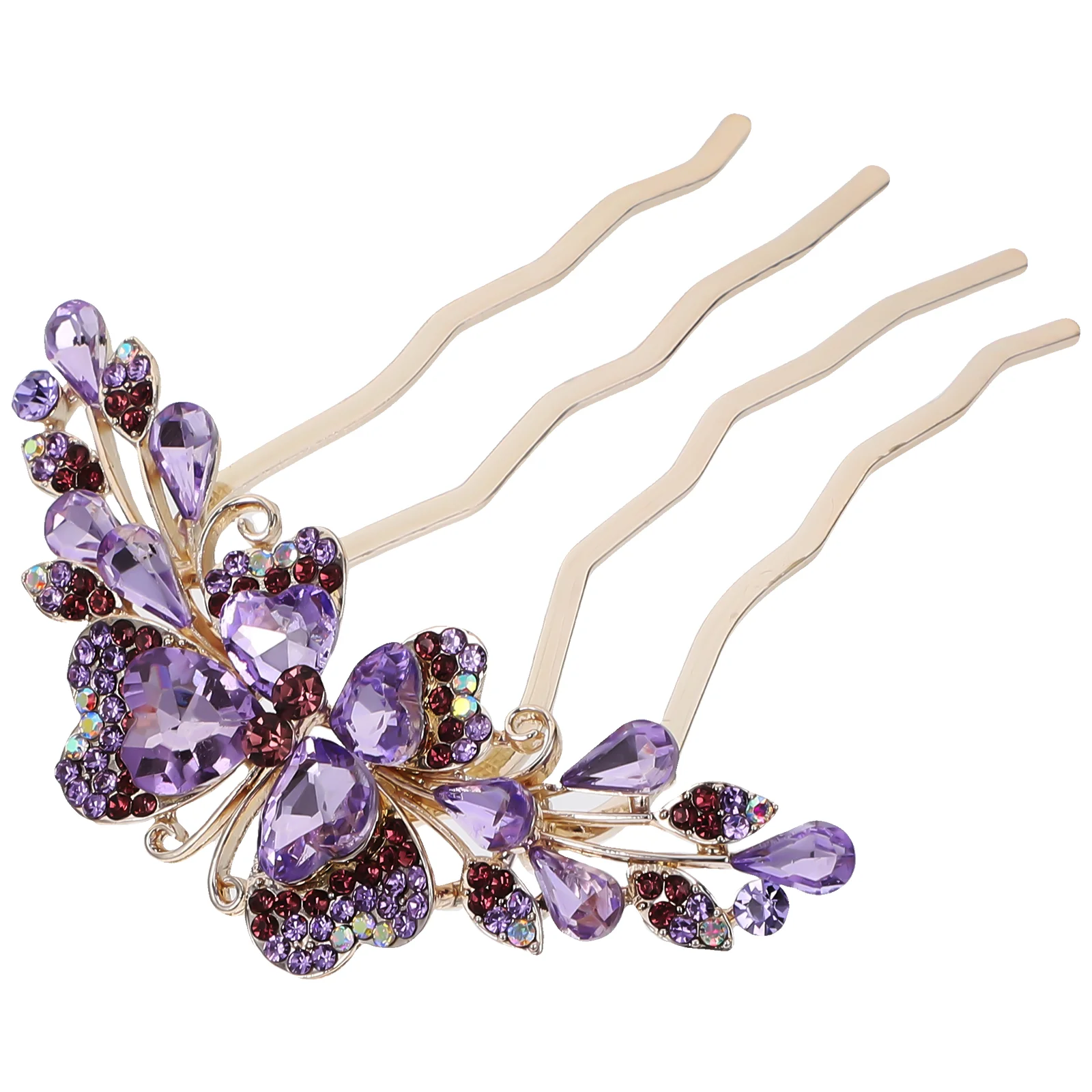 

Hair Comb Metal Rhinestone Clips for Girls Wedding Accessories Headpieces Women Side Headgear