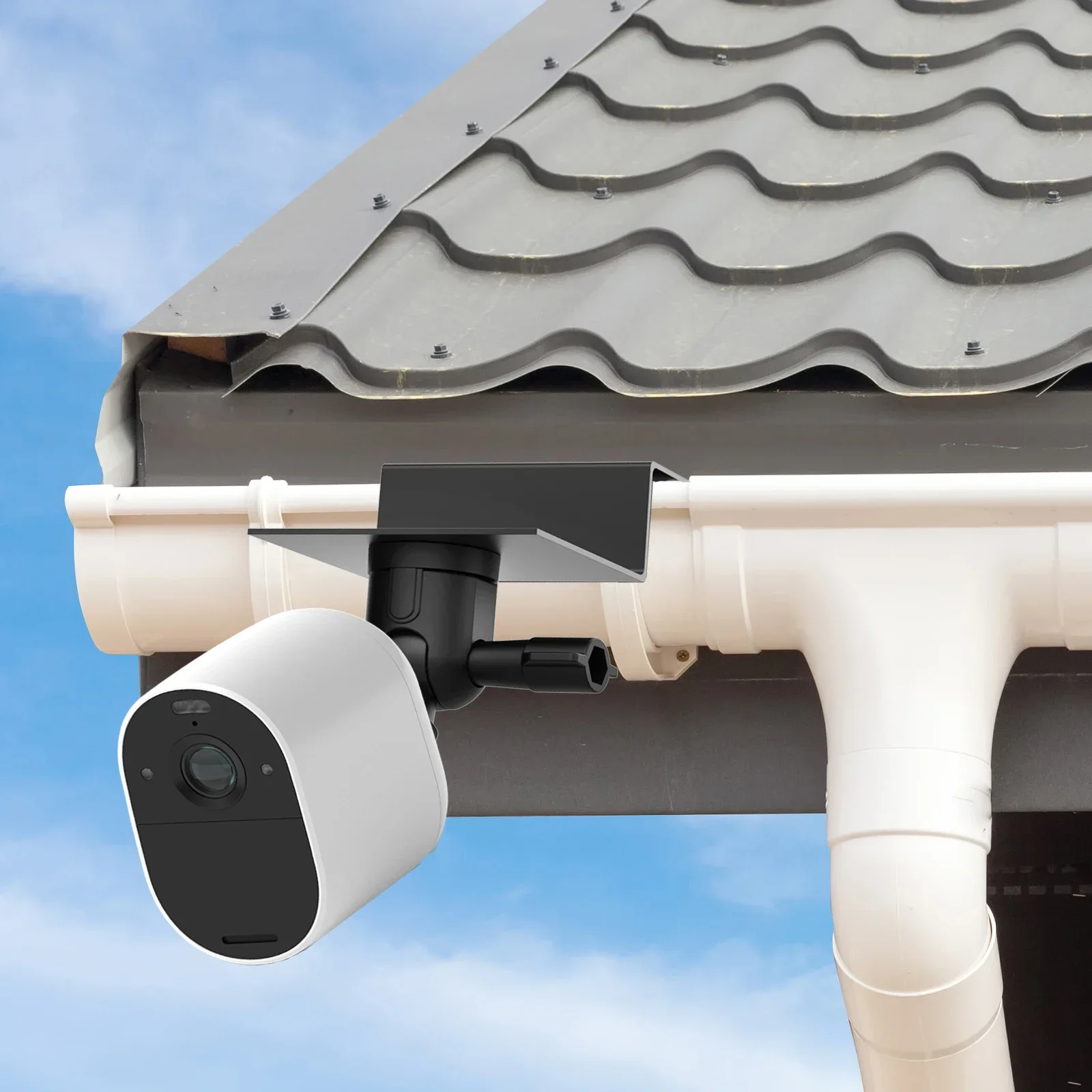Weatherproof Gutter Mount for Argus 2/Pro/Eco/Go/Go PT/PT/3/3 Pro/eufyCam S40 L20 L40/Doorbell 2K/1080P/DualCamera