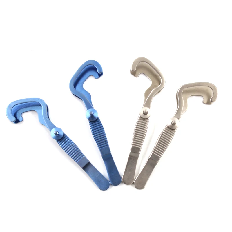 Stainless Steel Titanium Alloy Chalazion Forceps Eyefold Forceps Ophthalmic Eye Instrument