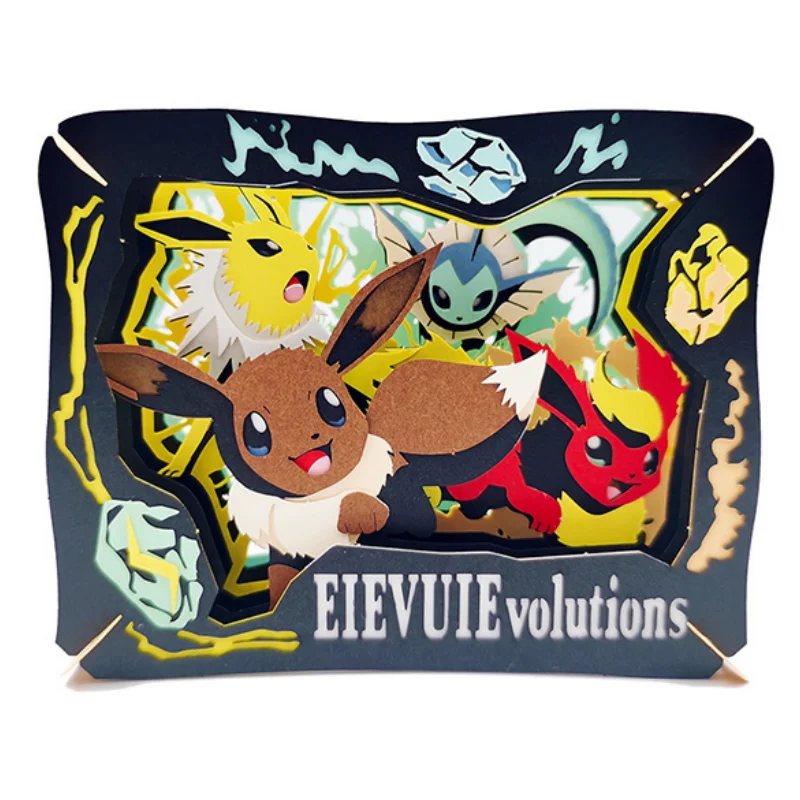 Limited Edition Pokemon Cartoon DIY Assembly Puzzle 3D Desktop Paper  Theater Hand-made Creative Ornament Paper Model Toy Gift - AliExpress