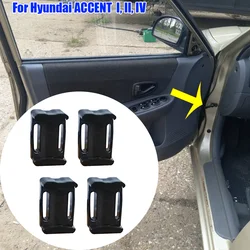 4Pcs Car Door Check Strap Repair Kit Stopper FR/FL-RR/RL For Hyundai ACCENT (I, II, IV), X3; LC; RB 1995 1996 1997 1998 - 2017