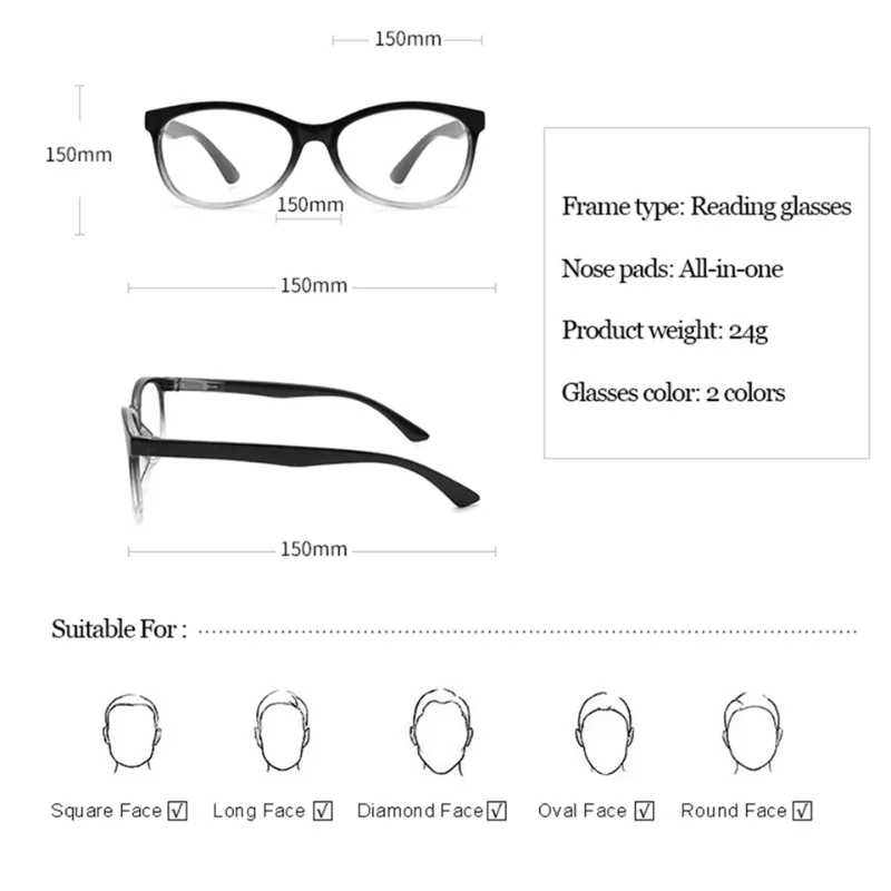 FG Autofocus Presbyopia Glasses High-definition Universal Reading Glasses For Men and Women 3