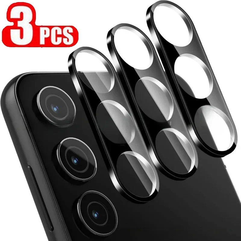 3-Pack 3D Full Cover Camera Lens Protector - HD Glass Protective Film