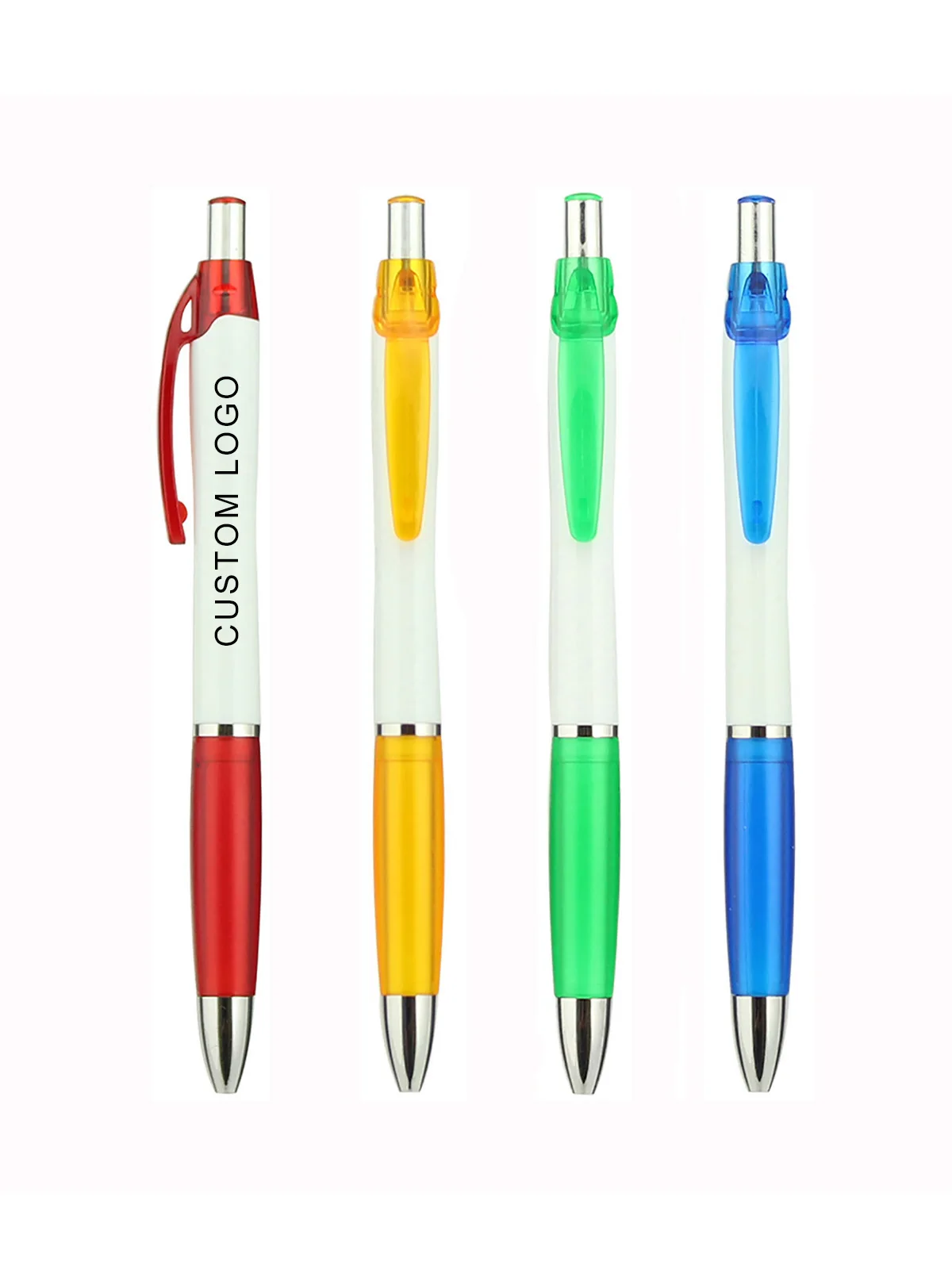 

Retractable Plastic Nash Ball Pen White Barrel Custom Ballpoint Pen Customized Promotion Gift Personalized Logo Pens Event Party