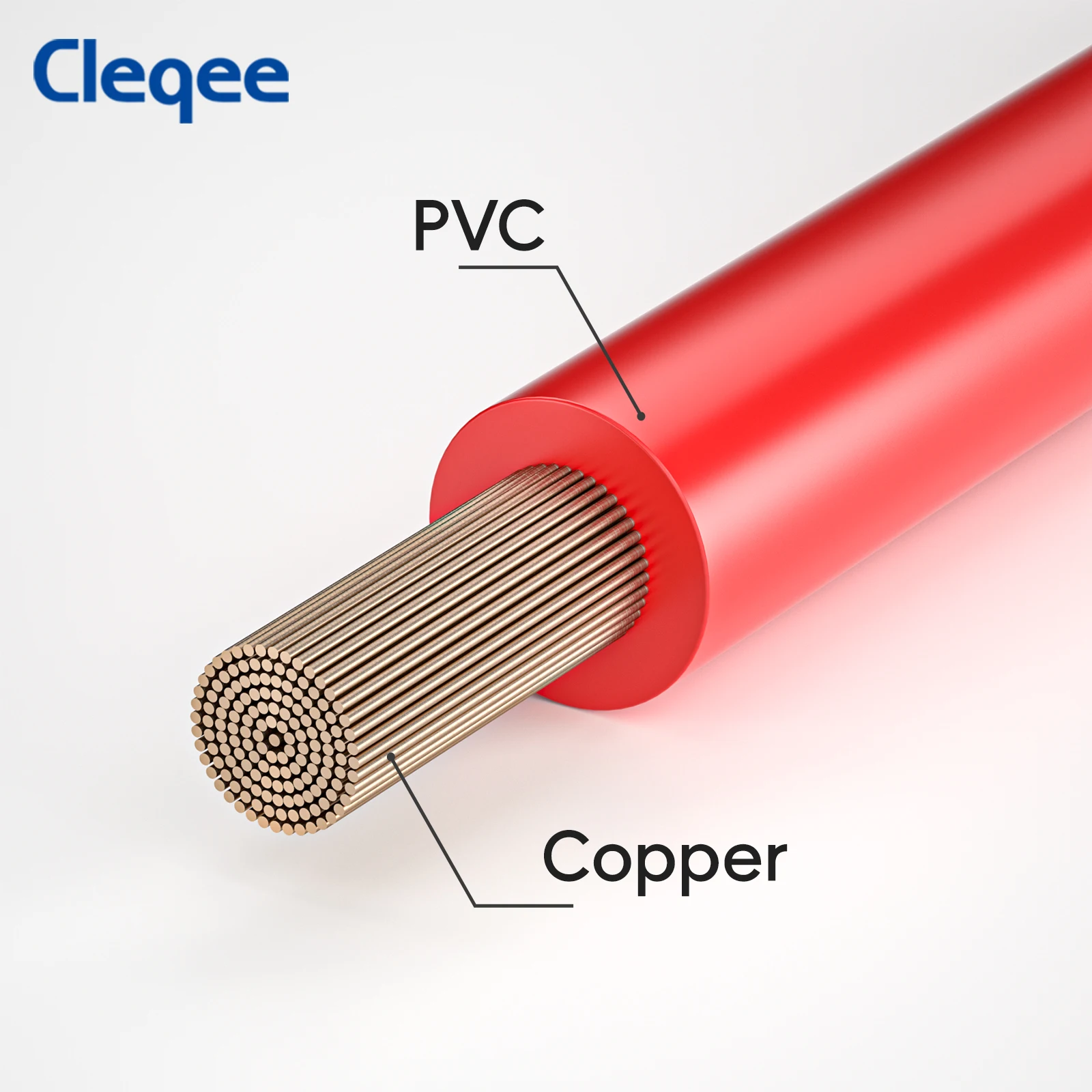 Cleqee P1036 2PCS Dual 4mm Stackable Banana Plug Multimeter Test Leads 1m/2m/3m Electrical Test Cables Red/Black 1000V 15A