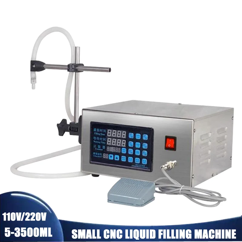 

Electrical Liquids Filling Machine Mini Bottled Water Filler Digital Pump For Perfume Drink Water Milk Olive Oil Filling Machine