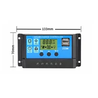 Contrôleur Solaire Efficace, Chargeur de Batterie, Écran LCD, USB, 5V, 12V, 24V, 60A, 50A, 40A, 30A, 10A, Sotchi PWM 2