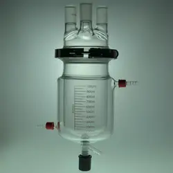 Laboratory Jacket Reaction Flask kit, Four Necks with the PTFE Valve