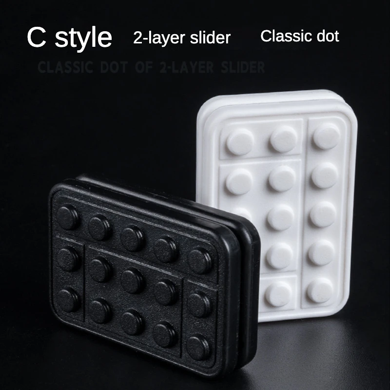 Creative Funny Magnetic Decompression Sliders EDC Push Clickers Fingertip ADHD Sensory Stress Reliever Child Adult Fidget Toys