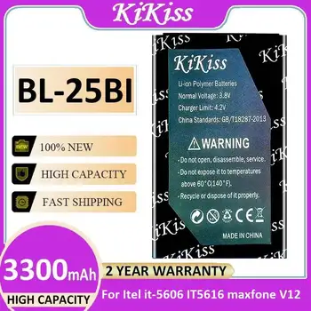 Batteria per cellulare, alimentazione affidabile 3300mAh BL-25BI per Itel IT-5606 IT5616 Maxfone V12