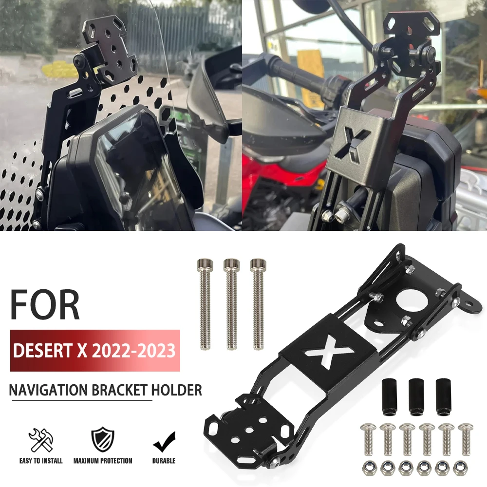 

Desert X Accessories Motorcycle GPS Navigation Support Bracket Utility GPS Nav Mount Support Holder For Ducati desertx 2022 2023