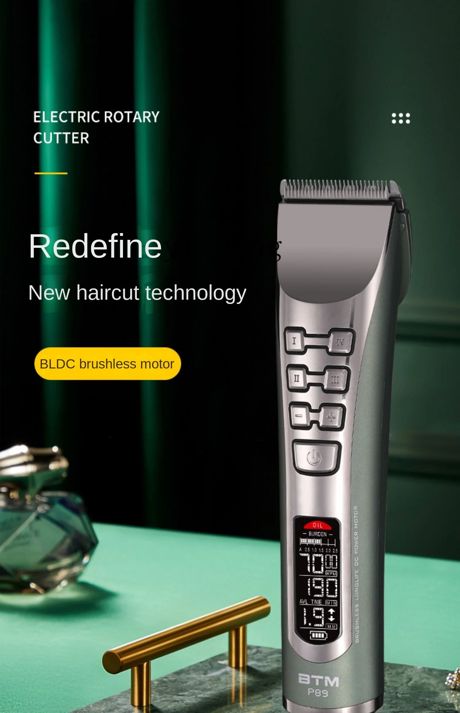 Tqh Electric Razor Head Electric Hair Clipper Clippers Professional Hair Clipper Brushless Hairdressing Professional Hair Salon 6