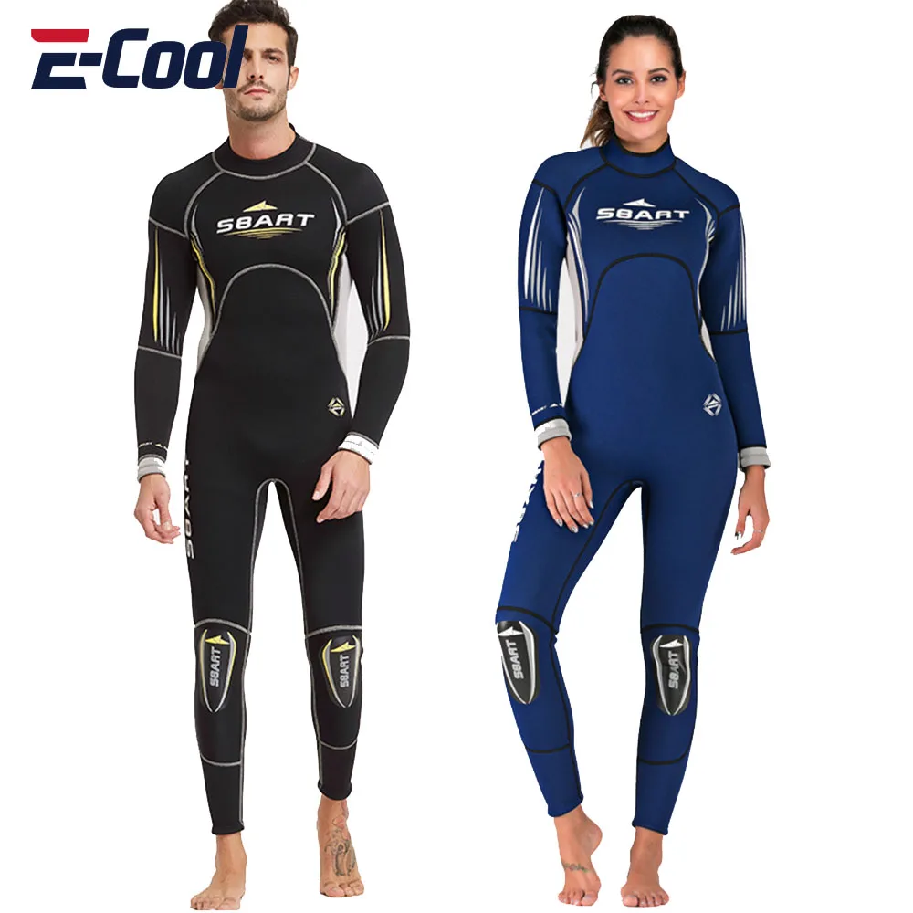 NeopreneDivingSuitforMenandWomenOnePieceSwimsuitBackZipper