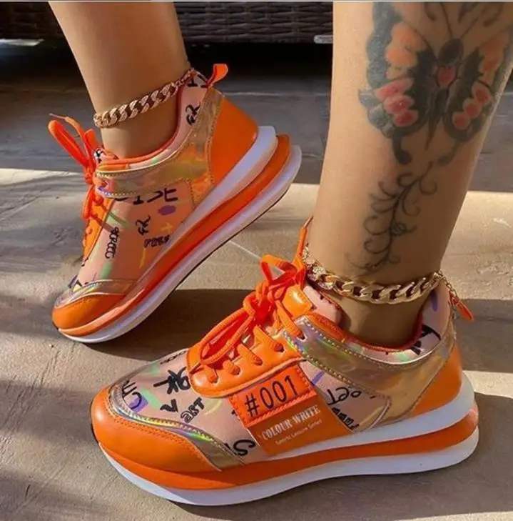 

New Shoes for Women 2024 Fashion Vulcanize Shoes Female Round Toe Wedge Sneakers Platform Sports Women's Shoes Zapatillas Mujer