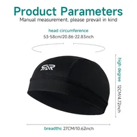 1/2Pcs Summer Cooling Cycling Caps Sunscreen Quick Drying Helmet Liner Sweat Wicking Cycling Running Motorcycle Hat Fits for Men 2