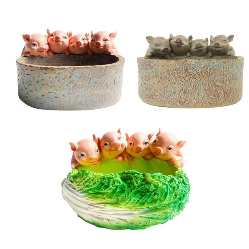 

Planter Pig Pot for Plant Indoor Succulent Planters Home Office Decors