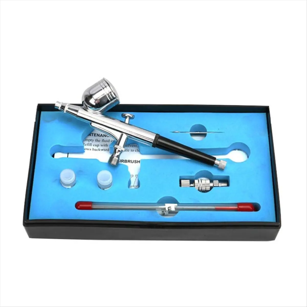 (A26M) DIY 스프레이 도구 키트 0.2mm/0.5mm 팬 캡 포함 15CC 유체 컵 모델 DIY 페인팅 메이크업 네일 아트 케이크용 효율성